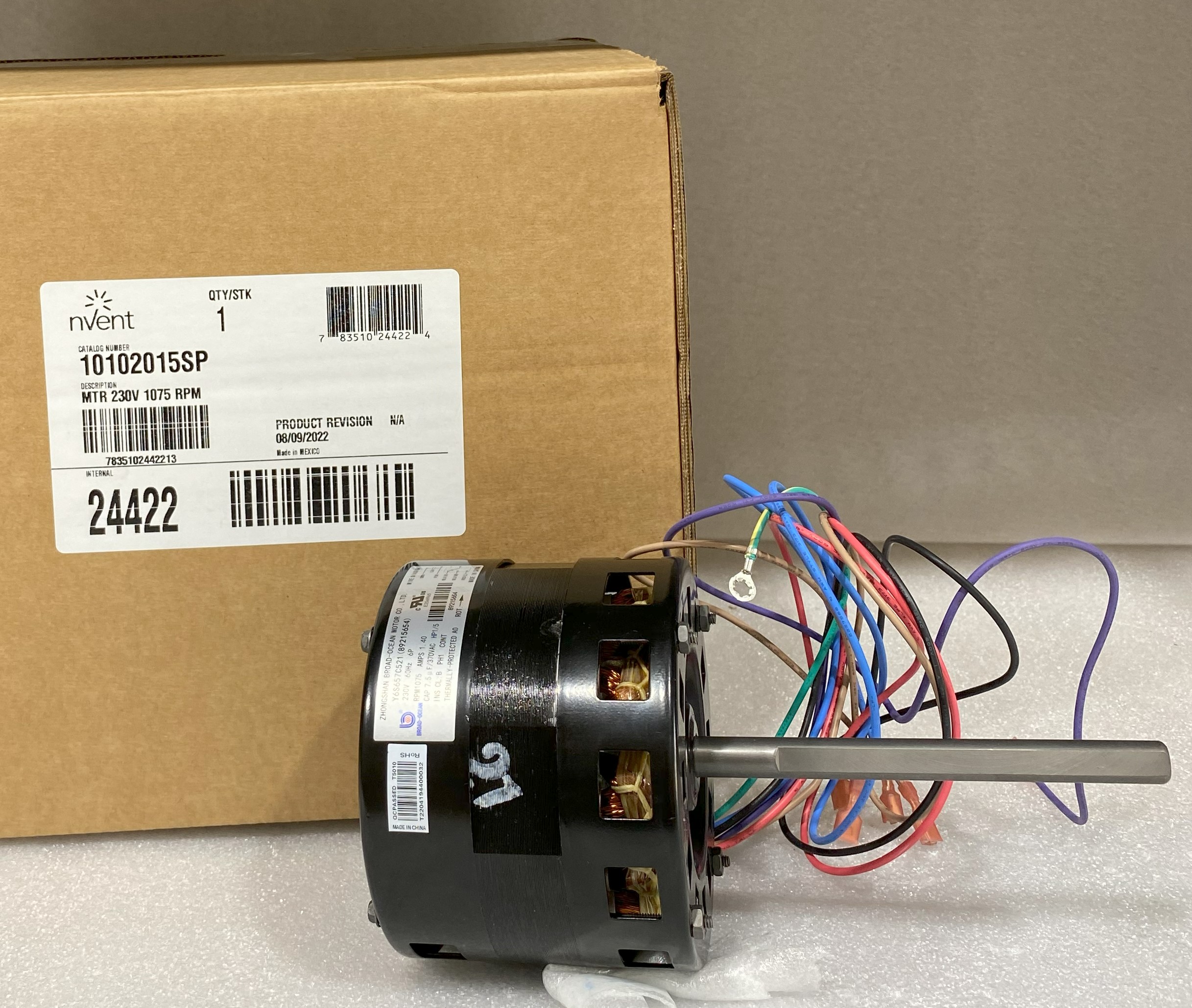 nVent 10102015SP Blower Motor, 230V - Click Image to Close