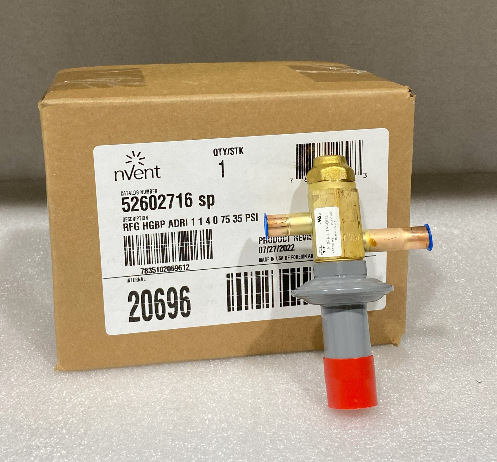 nVent 52602716SP Hot Gas By-Pass Valve