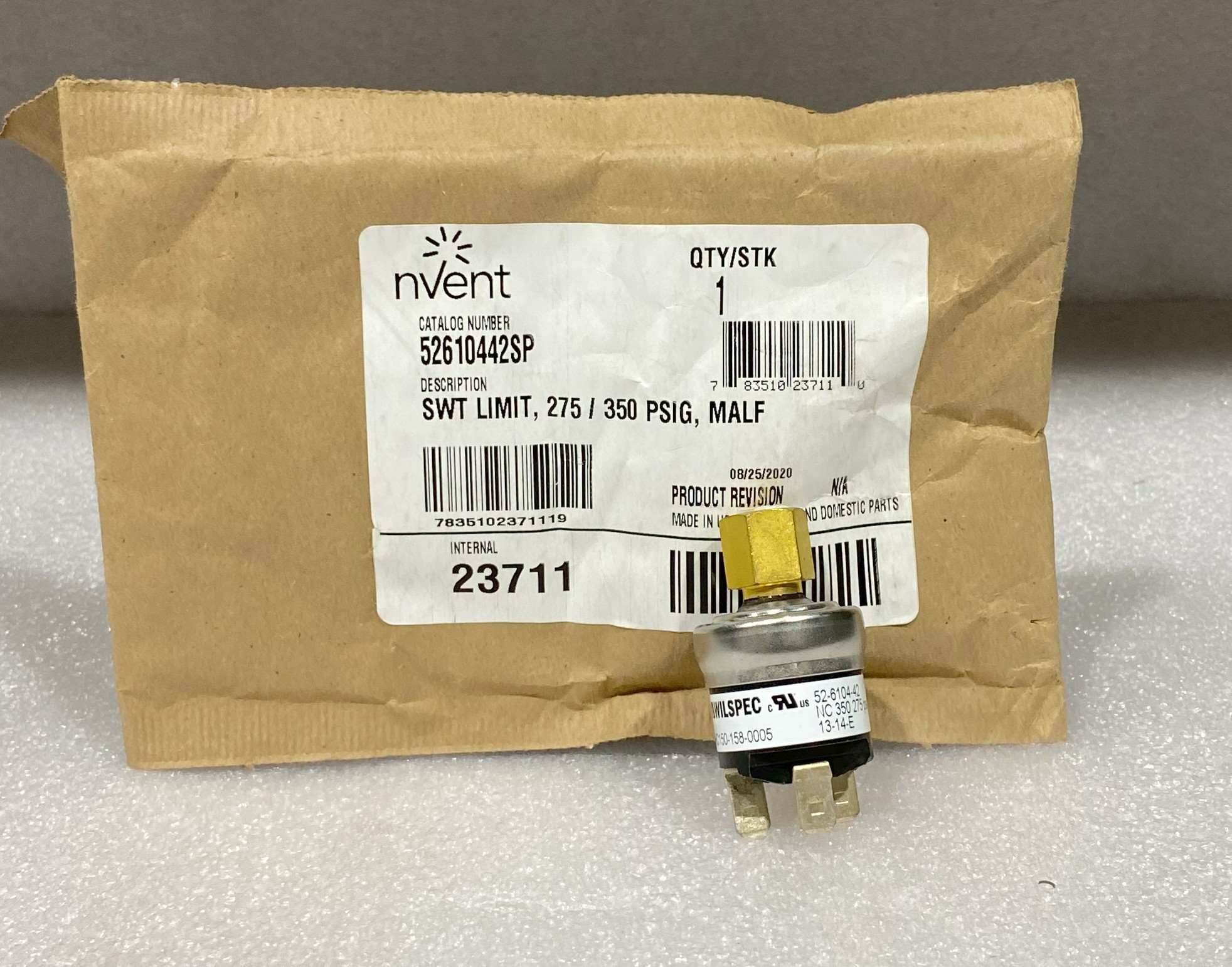 nVent 52610442SP Pressure Limit Switch