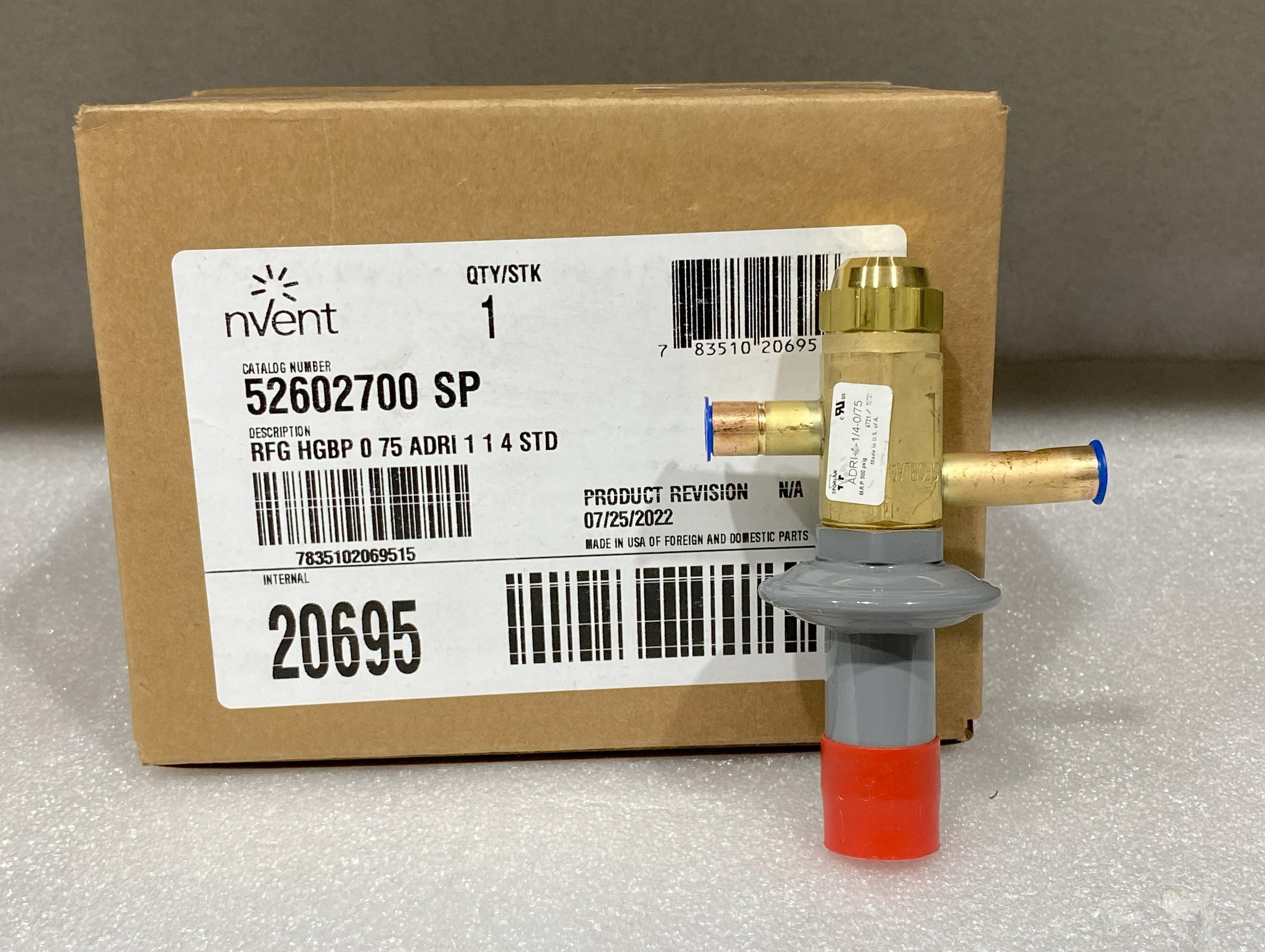 nVent 52602700SP Hot Gas By-Pass Valve - Click Image to Close