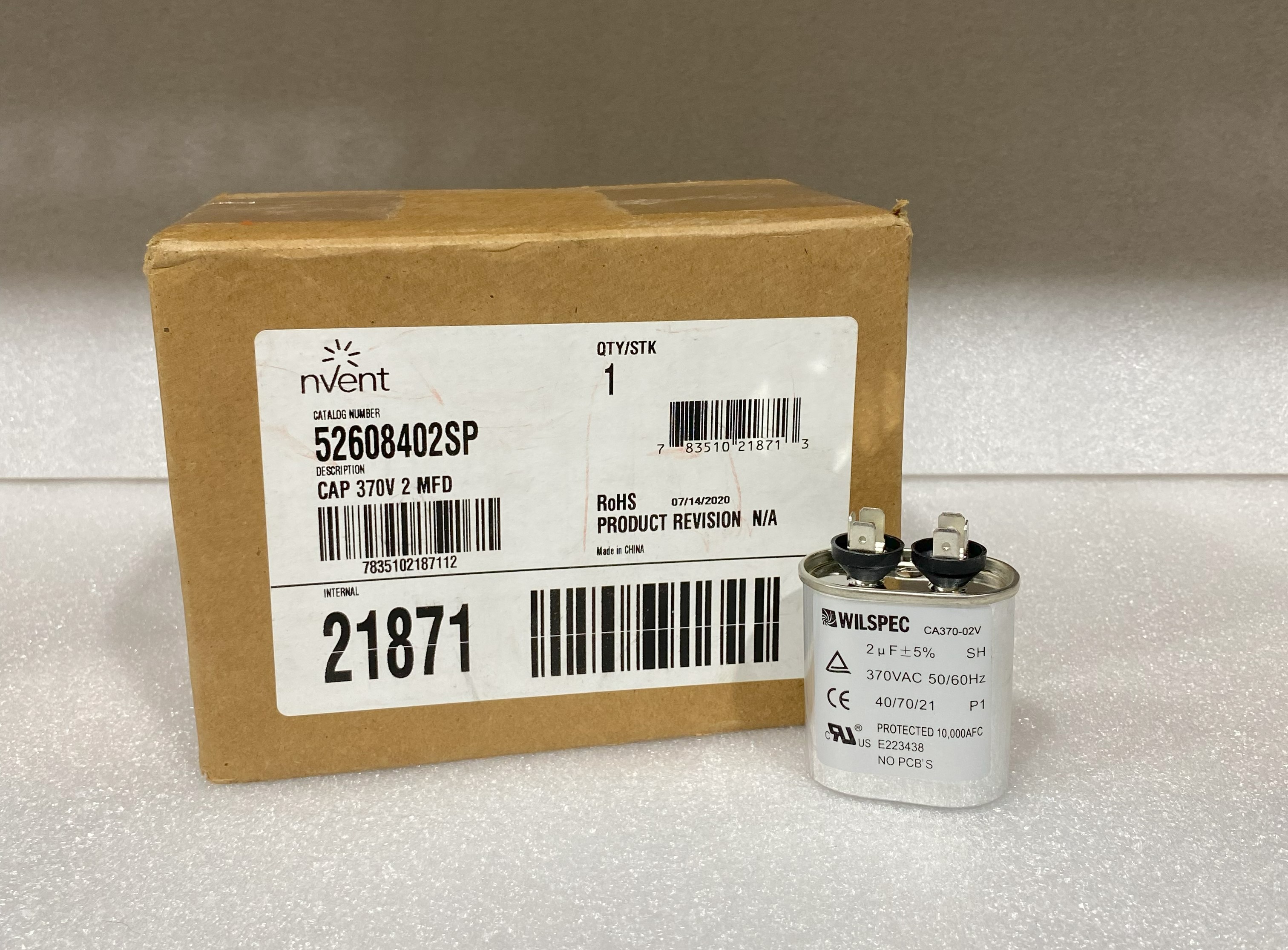 nVent 52608402SP Blower Capacitor - Click Image to Close