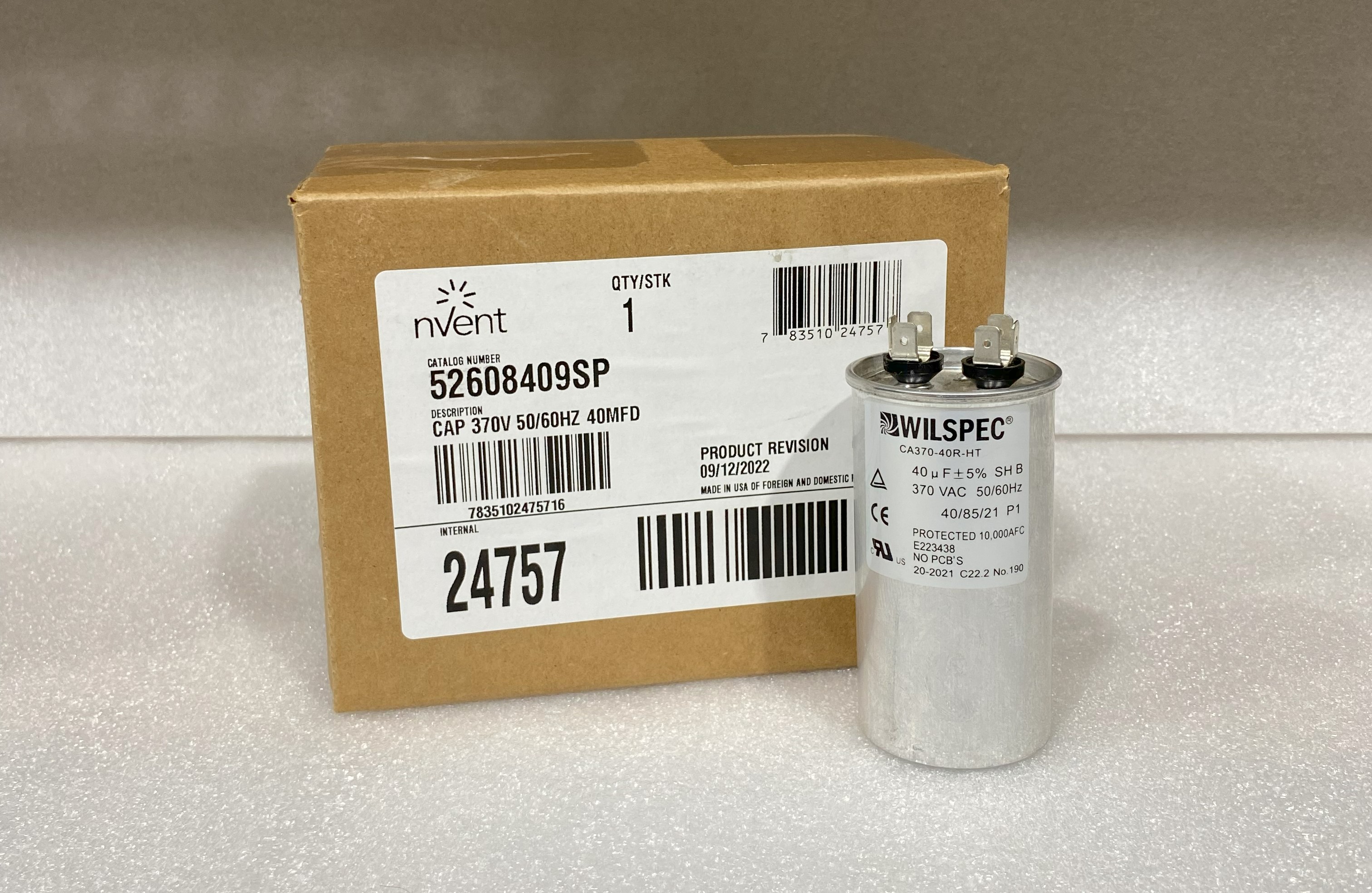 nVent 52608409SP Capacitor - Click Image to Close