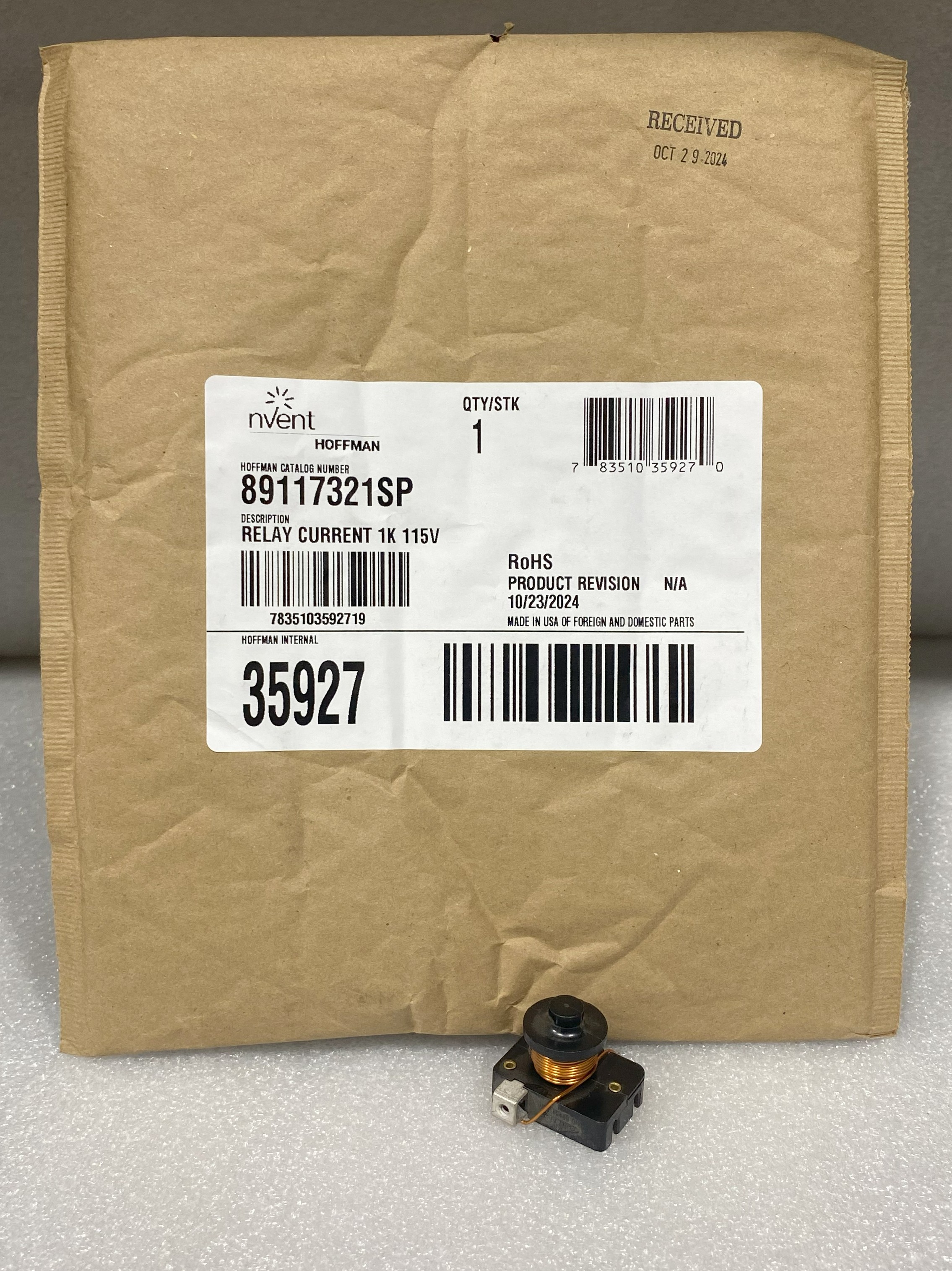 nVent 89117321SP Compressor Start Relay