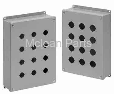 Details about   Hoffman 8 Hole 30mm Steel Push Button Enclosure M-90 E-908-553 Very Good Cond